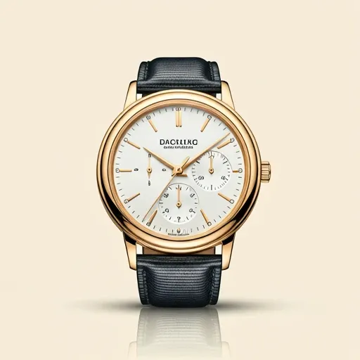 Luxurious golden timepiece details